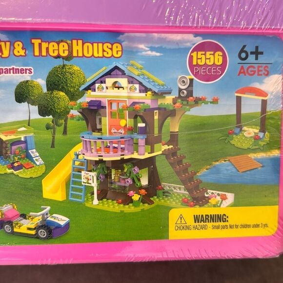 Exercise N Play Happy Family Party & Tree House Building Blocks Storage Box NEW - Picture 3 of 10